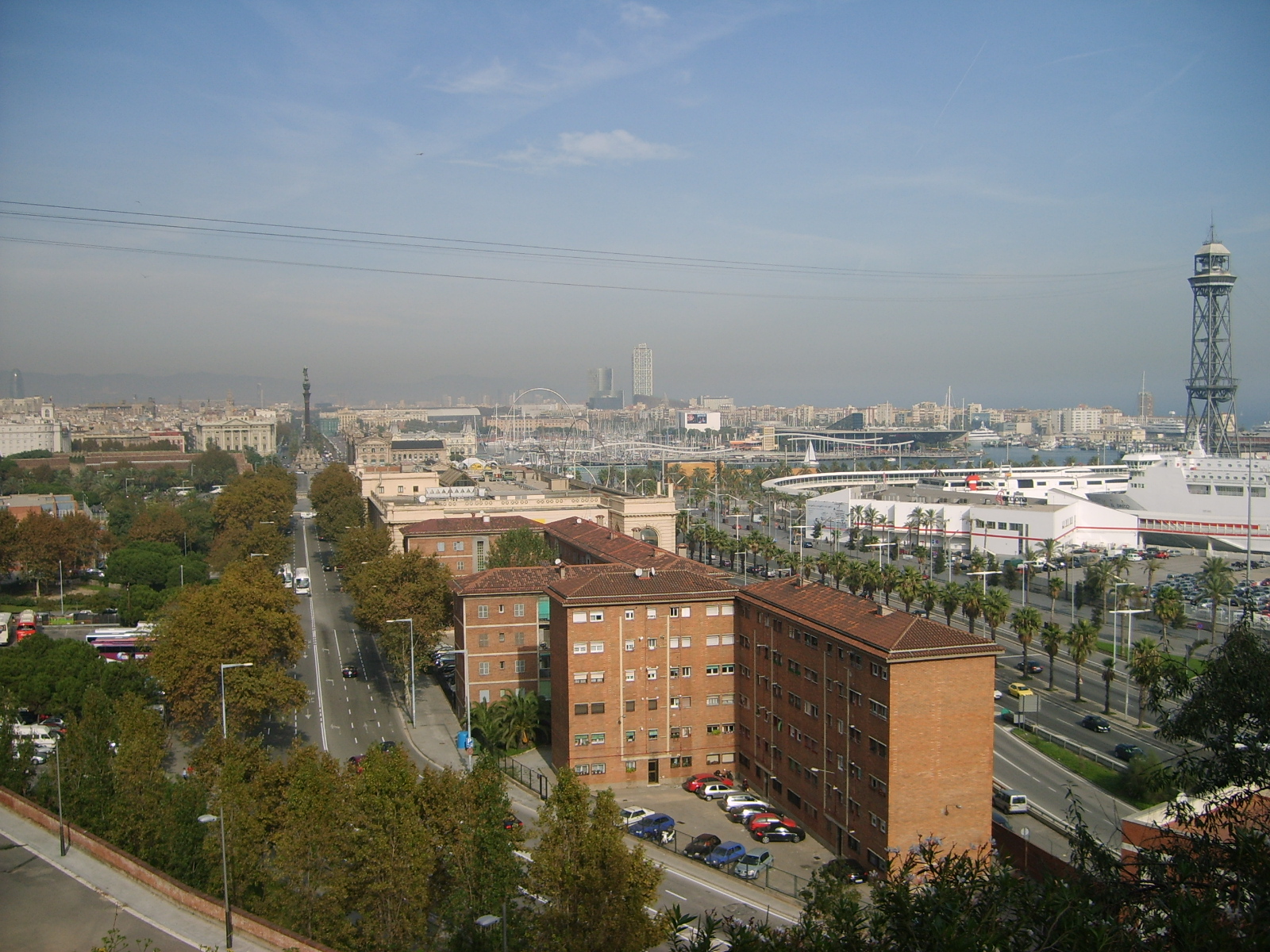 Vyhled na Barcelonu z Montjuic-u, 1600x1200, 1015 Kb